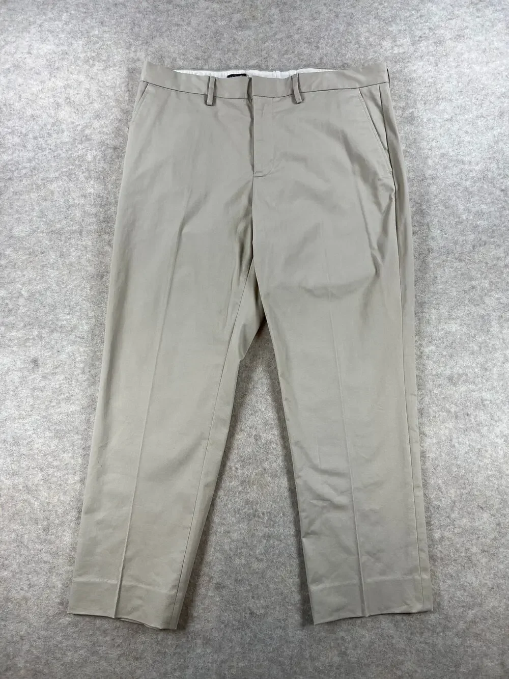 J. Crew Factory Men's Flex Bedford Khaki Chino Pants Stretch Size 34x30 (27.5)
